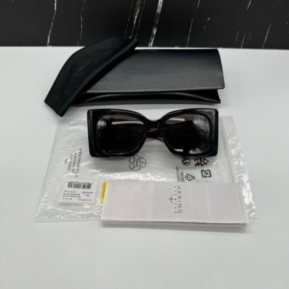 NEW SL M119 BLAZE 003 SAINT LAURENT BLACK HAVANA OVERSIZED SLM119 003 SUNGLASSES - Picture 11 of 11